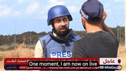 İsrail polisi canlı yayını bastı gazeteciyi tehdit etti! 