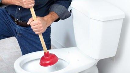 Tuvalet tıkanıklığını piston olmadan açmanın 5 yolu