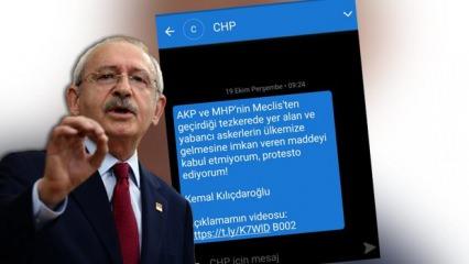 CHP'den defalarca evet dedikleri tezkere hakkında SMS'lerle algı operasyonu!