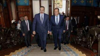 Fidan ile Lavrov, Gazze'yi görüştü