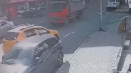 Gaziosmanpaşa’da hafriyat kamyonu 4 araca çarptı: 1’i ağır 2 kişi yaralı!