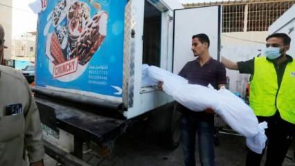 Gazze'de dondurma kamyonları morg olarak kullanılıyor