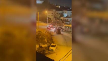 İsrail askeri aracı Doğu Kudüs’te ambulansın geçişine izin vermiyor!