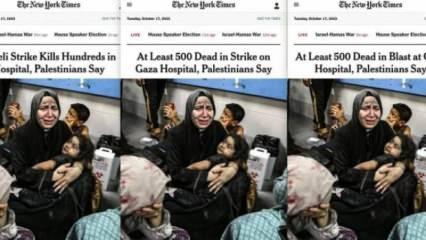New York Times İsrail'i aklamak için 3 kez başlık değiştirdi
