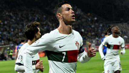 Ronaldo'dan rekor üstüne rekor! Portekiz'den gol yağmuru