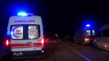 Çatalca'da feci kaza: 2 ölü, 3 yaralı