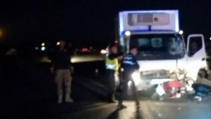 Malatya'da kamyonet ile motosiklet çarpıştı: 2 ölü