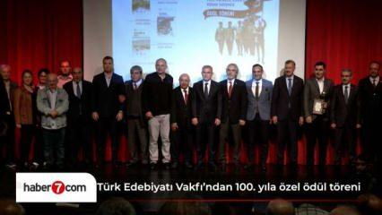 Türk Edebiyatı Vakfı 100. yıla özel ödül töreni gerçekleştirdi...