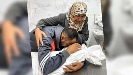 Gazze'de bir annenin evladını şehit veren oğluna ayetle tesellisi