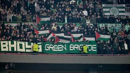 İskoçlar geleneği bozmadı! Dev maçta Filistin'e destek