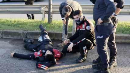 Trabzon'da "dur" ihtarına uymayan sürücü polisi yaraladı