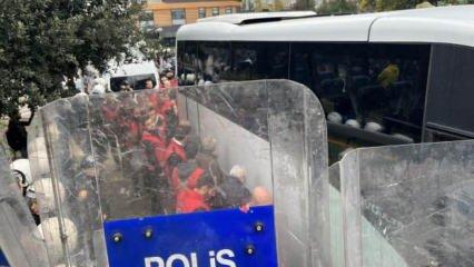 İzinsiz gösteriye polis müdahalesi: 50 gözaltı