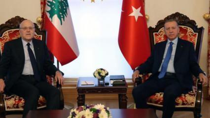 Başkan Erdoğan, Lübnan Başbakanı Mikati'yi kabul etti
