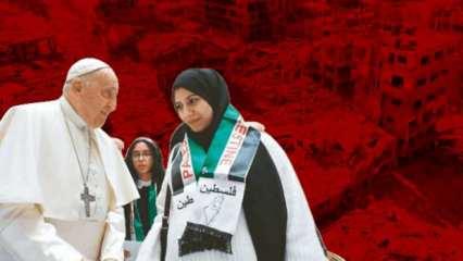 Filistinli ailelerle görüşen Papa: Gazze'de yaşananlar soykırım