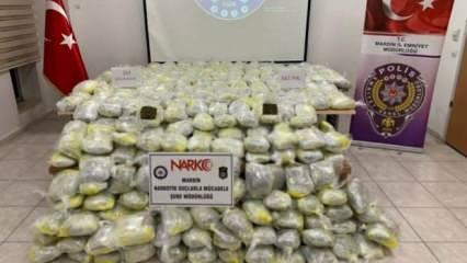 Mardin’de 250 kilogram uyuşturucu ele geçirildi