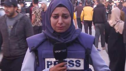 TRT Muhabiri Rubai Halit'in ailesinin evi bombalandı! Canlı yayında zor anlar