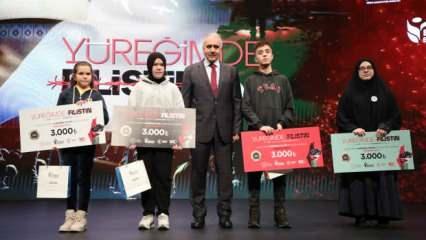 'Yüreğimde Filistin' yarışmasında ödüller sahiplerini buldu