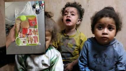 BM'den "yardım" adı altında iğrençlik: Gazzeli çocuklara oyuncak yemek gönderdiler