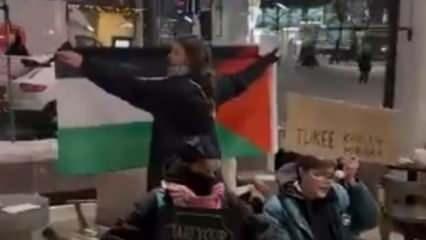 Finlandiya halkı İsrail destekçilerini istemiyor! Finliler Starbucks'ta eylem yaptı