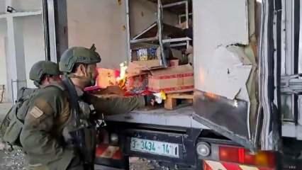 Siyonist İsrail'in vahşeti devam ediyor! Bu sefer de yardım malzemelerini yaktılar...