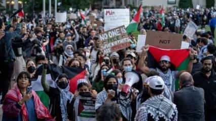 ABD demokrasisi: Filistin'e destek gösterisi yapılan üniversite kapatıldı