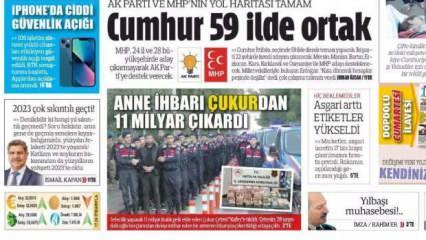 AK Parti ve MHP'nin yol haritası tamam: 59 il için karar! - Gazete manşetleri