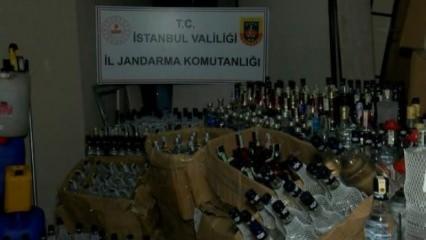 İstanbul'da yılbaşı öncesi 7 bin 250 litre sahte içki ele geçirildi 