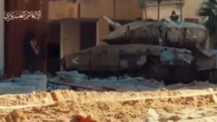 Kassam Tugayları tarafından İsrail tankının sıfır mesafeden imha edilişi hayran bıraktı