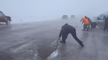 Kazakistan'da olağanüstü hava şartları