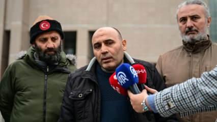 Galata'daki yürüyüşün ardından darbedilen İsmail Aydemir'den adliye önünde açıklama