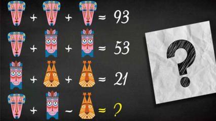 Matematik becerinizi gösterin #8: Şekillerin sayısal değerlerini bularak verilen denklemin sonucunu çözebilir misin?