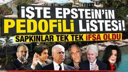 Sapkınlar tek tek ifşa oldu! İşte Epstein'in pedofili listesi