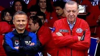 Cumhurbaşkanı Erdoğan ilk Türk astronot Gezeravcı ile video konferansla görüştü