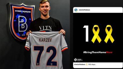 Siyonist paylaşım yapan Başakşehir Kulübü futbolcusu Eden Karzev için harekete geçildi