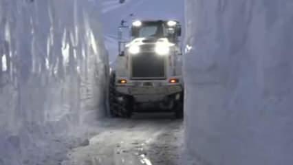 Yüksekova’da devasa kar tünelleri oluştu