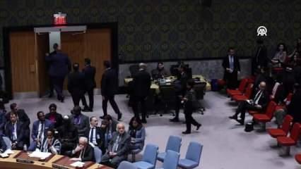 İsrail Büyükelçisinin BMGK'daki konuşması sırasında diplomatlar salonu terketti