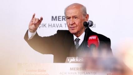 MHP ilk mitingini Mersin'de yaptı: Bahçeli'den son dakika açıklamaları