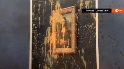 Mona Lisa'ya çorbayla saldırı