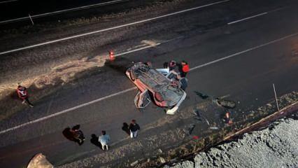 Zonguldak'ta korkunç kaza! Otomobil 15 metre yükseklikten kara yoluna uçtu: 2 ölü