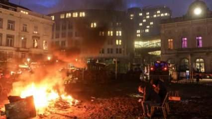 Avrupa yangın yeri: AP binası kuşatıldı
