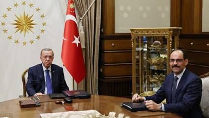  Cumhurbaşkanı Erdoğan MİT Başkanı İbrahim Kalın'ı kabul etti 