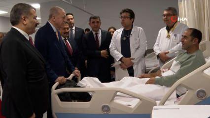 Cumhurbaşkanı Erdoğan'dan Hatay'daki hastalara ziyaret