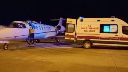 Mardin'de ambulans uçak, yeni doğan bebek için havalandı