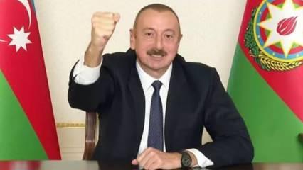 Aliyev, Karabağ'da tulum çıkardı