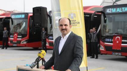 Başkan Altay: Otobüs filomuzu 53 yeni doğalgazlı otobüsle daha da güçlendirdik