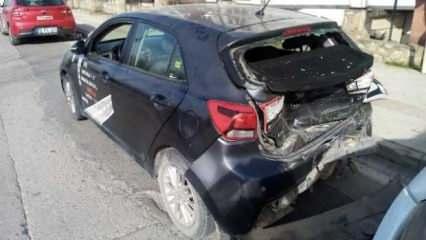 Kamyonet, aday sürücünün kullandığı otomobile çarptı: 4 yaralı
