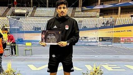 Milli atlet Mehmet Çelik, İspanya'daki yarışmada birinci oldu