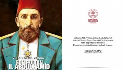 Son sultan 2. Abdülhamid vefatının 106. yılında kabri başında anılacak