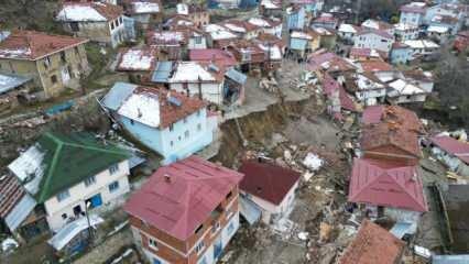 Tokat'ta toprak kayması sonucunda birçok ev yıkıldı! Korkutan ayrıntı dikkat çekti...