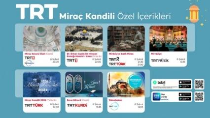 TRT'den 'Miraç Kandili' özel yayınları
